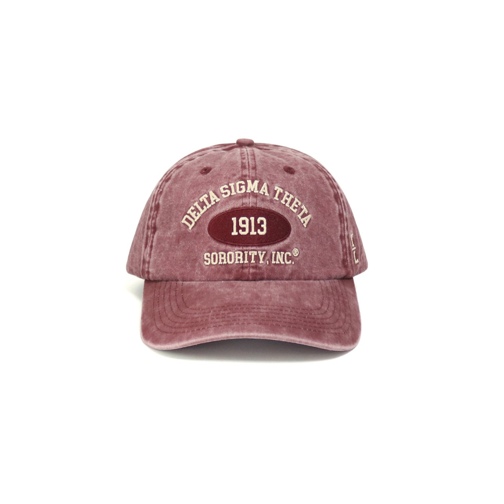 YL STUDIO GREEK - DELTA SIGMA THETA WASHED VARSITY DAD CAP  display picture 2