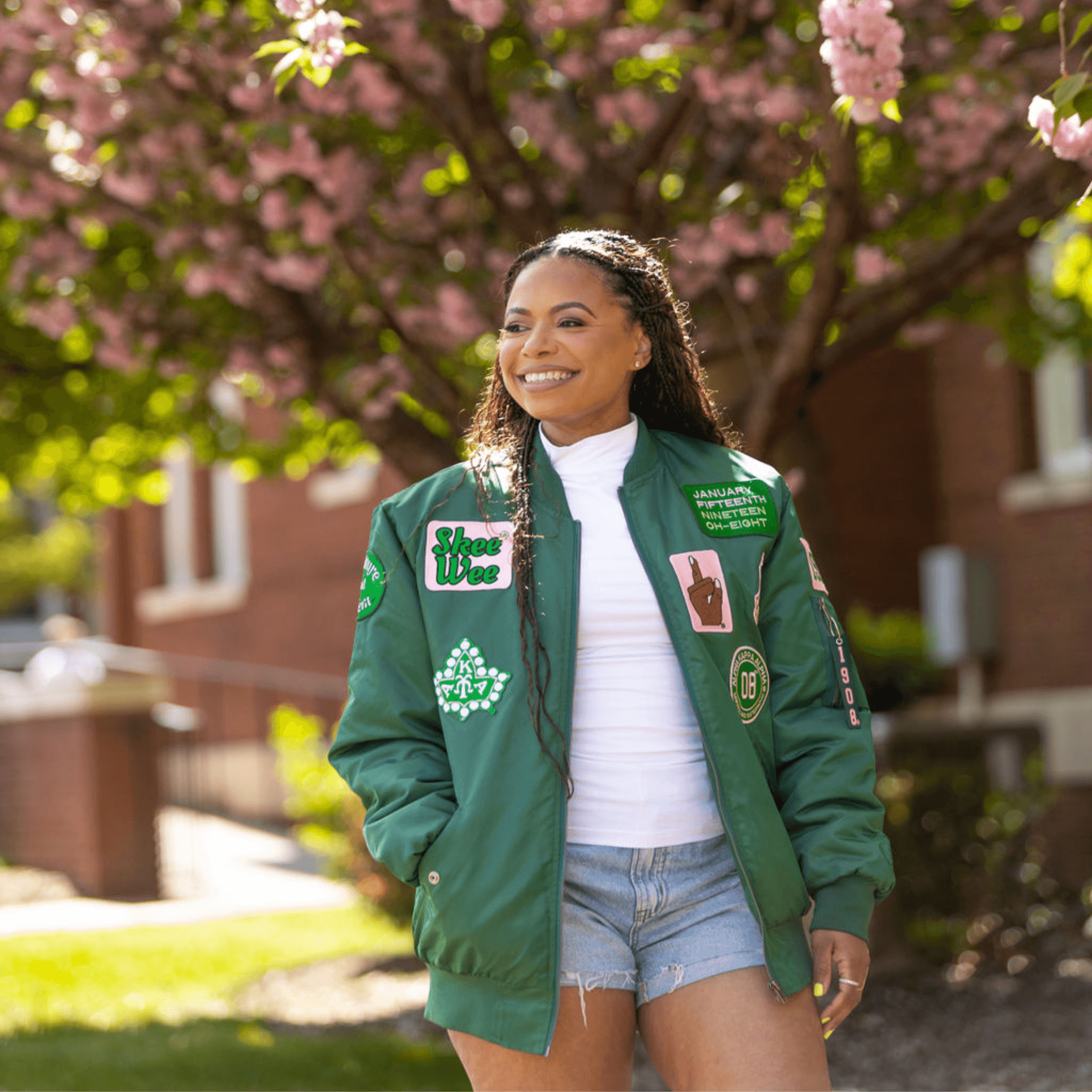 Nylon Bomber Bomber Jacket With Patches Nylon Bomber With All Over